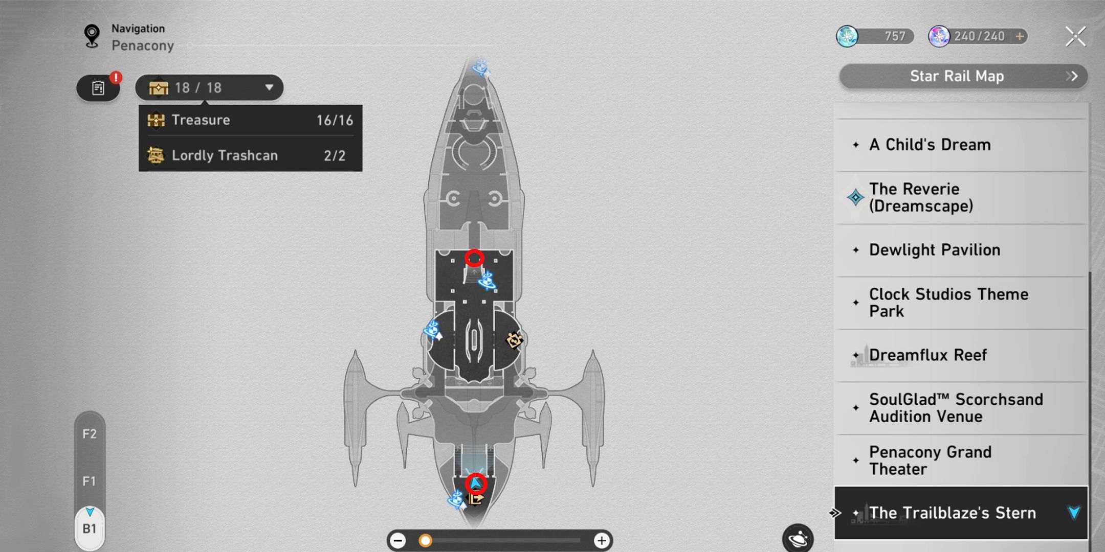 Complete Lordly Trashcan Radiant Feldspar Treasure Hunt in Honkai Star Rail
